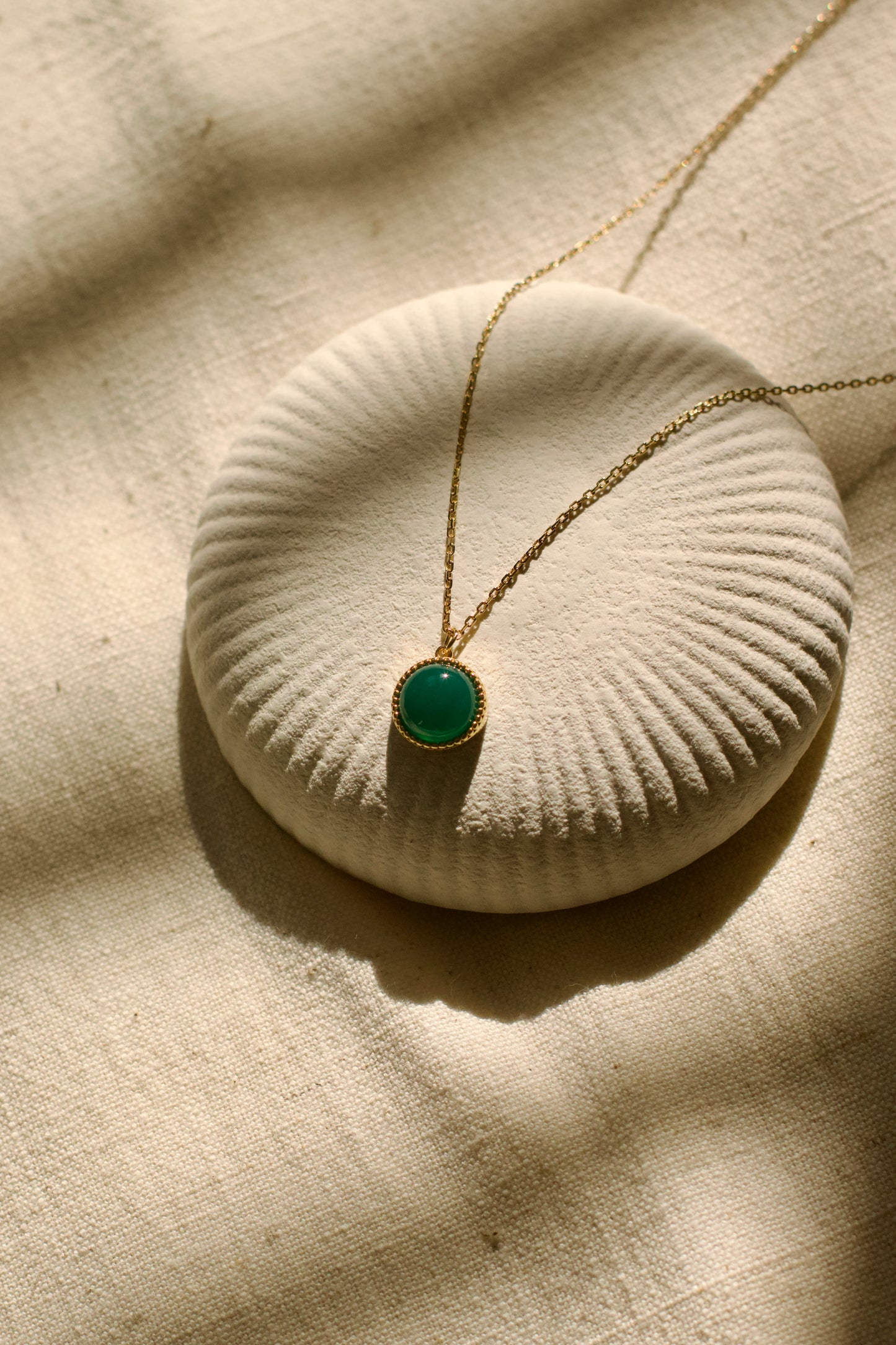 Sylvie Green Onyx Pendant
