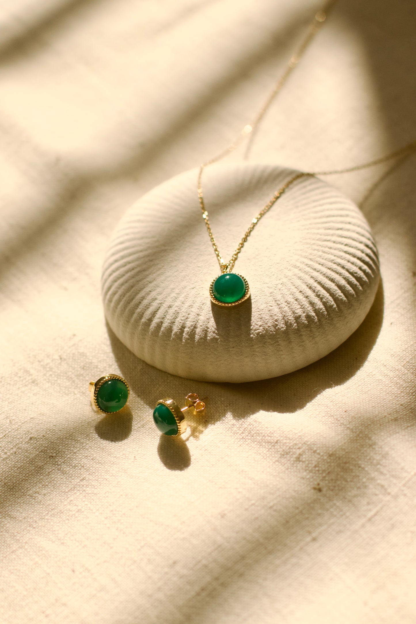 Sylvie Green Onyx Pendant