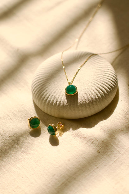 Sylvie Green Onyx Pendant