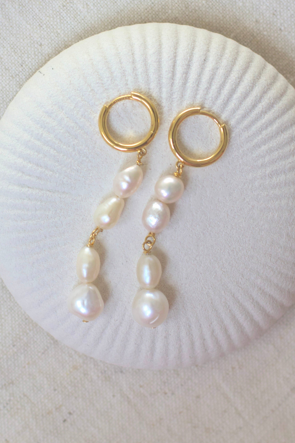 Juliette White Pearl Earrings