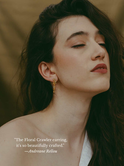 Floral Crawler Earring (Single)