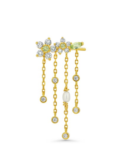 Floral Crawler Earring (Single)